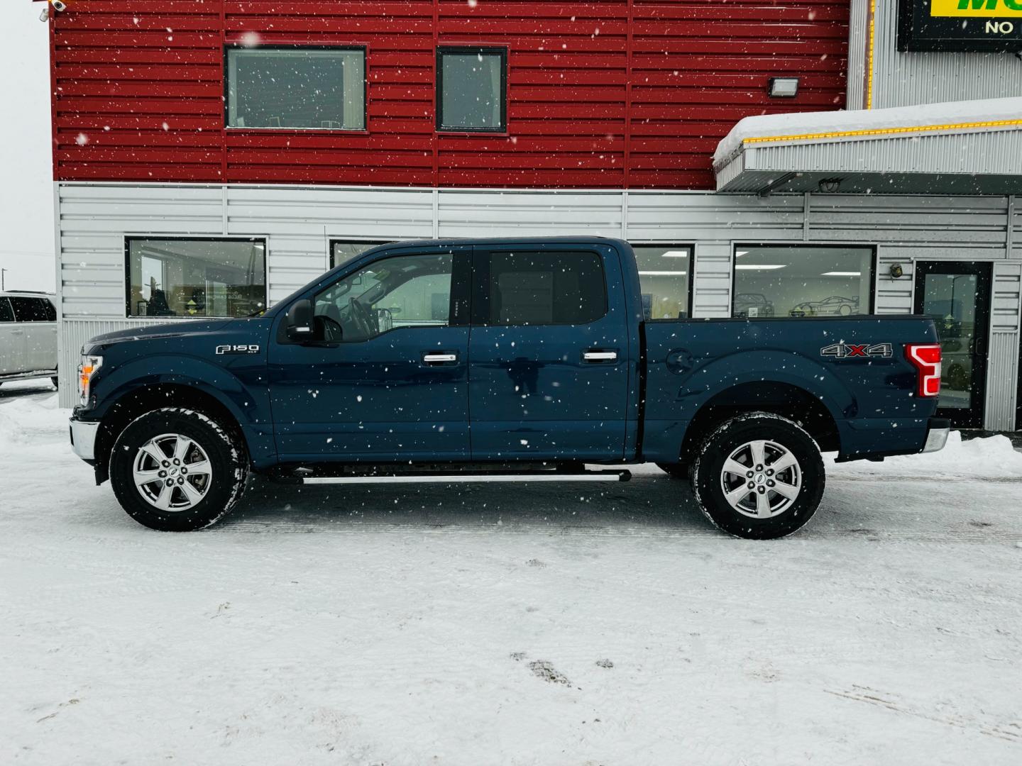 2019 Blue /Gray Ford F-150 XLT SuperCrew 5.5-ft. Bed 4WD (1FTEW1E55KK) with an 5.0L V8 OHV 32V engine, 6A transmission, located at 1960 Industrial Drive, Wasilla, 99654, (907) 274-2277, 61.573475, -149.400146 - Photo#2